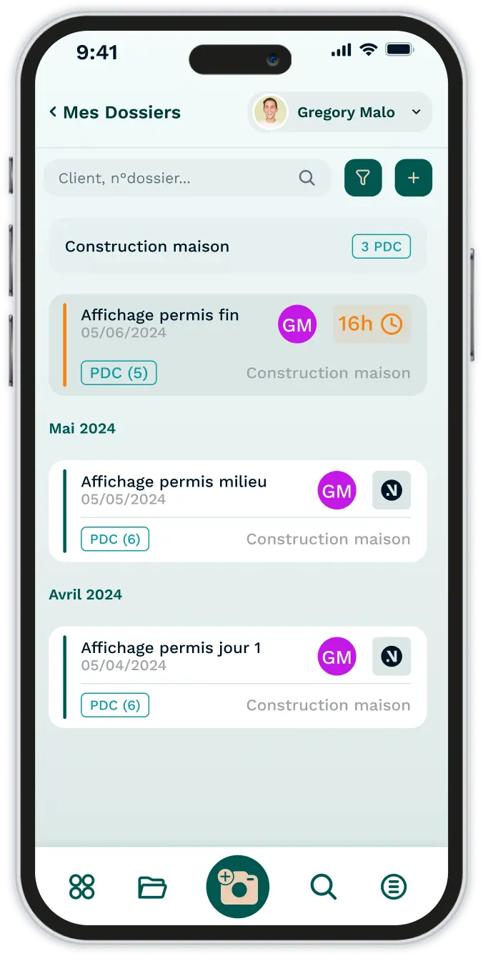 app constat permis de construire