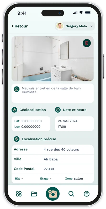 application état des lieux