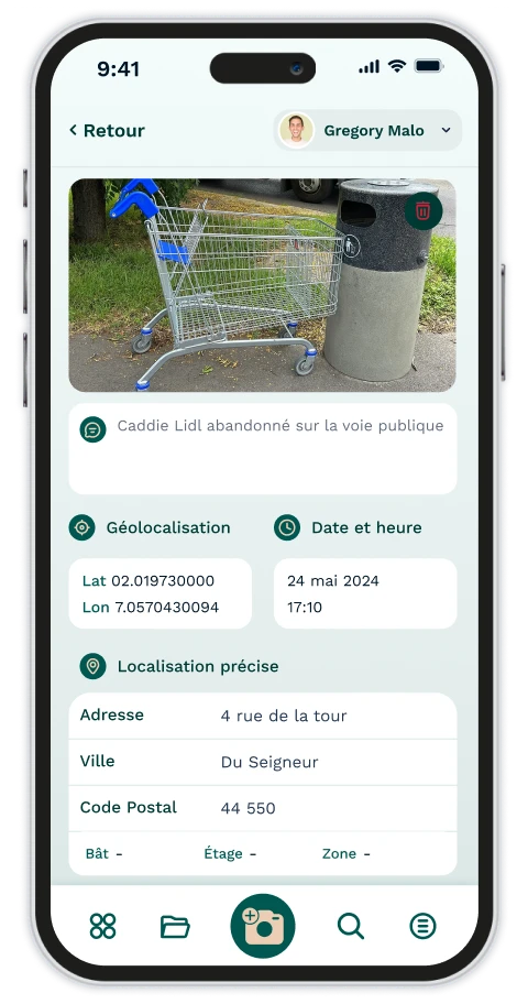 app constater avancée de chantier